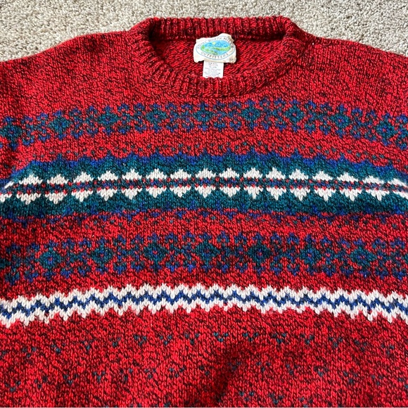 Vintage Royal North Mills Outfitters Wool Knit Sweater Size Large - Picture 4 of 6